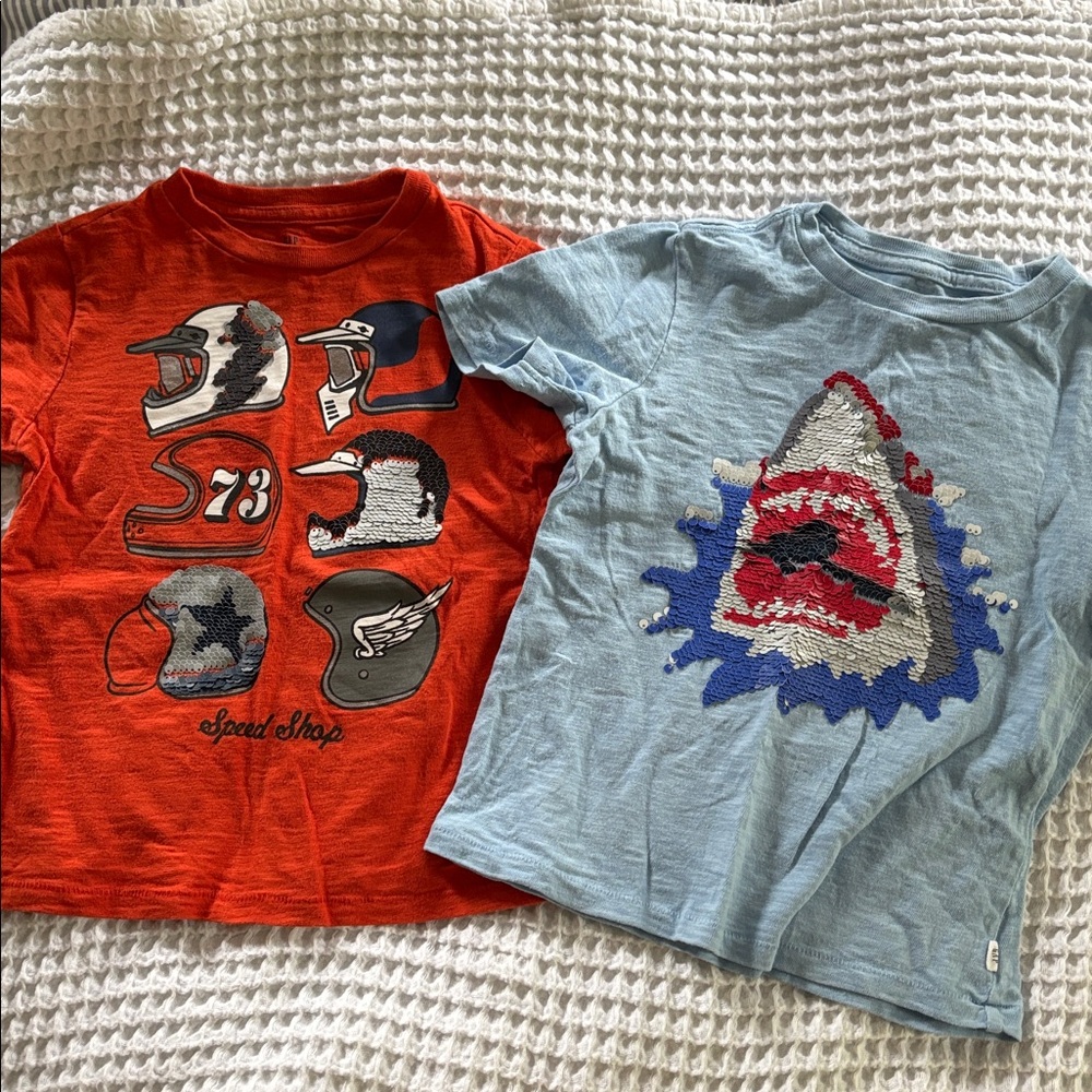Kids Graphic T-Shirts - Orange and Blue